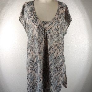 Biya by Johnny Was Asymmetrical Tunic